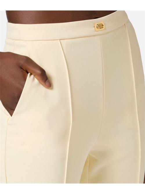 TROUSERS WITH POCKETS AND LOGO PLATE ELISABETTA FRANCHI | PA07651E2DC7 lemonade
